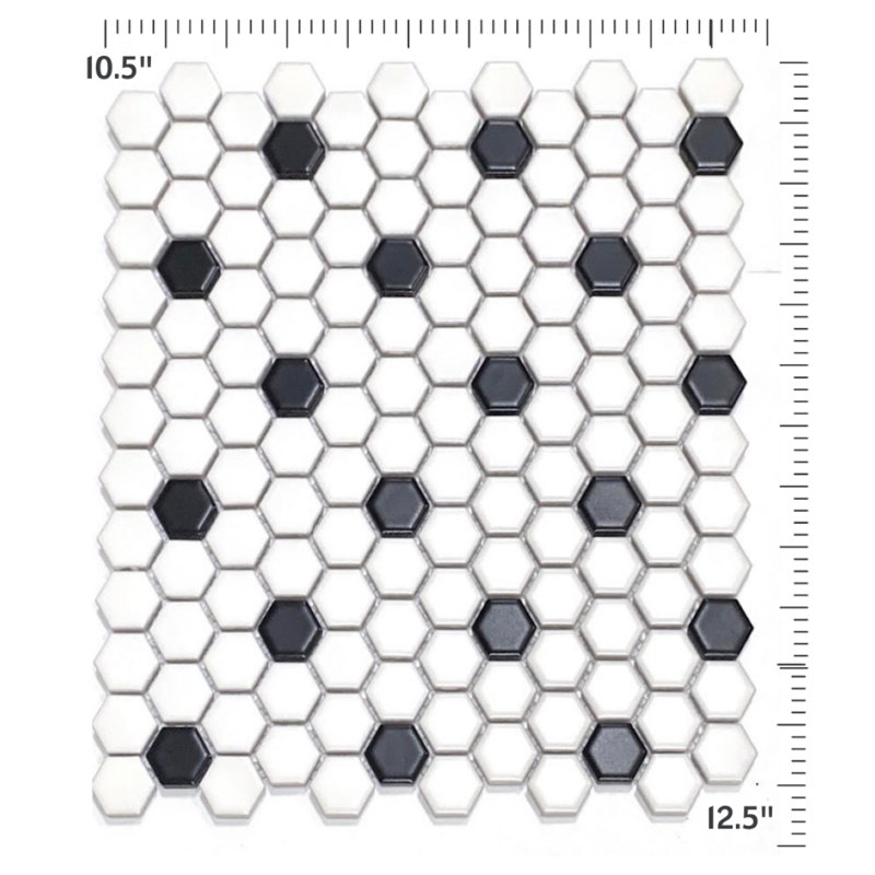 Cascade 1" x 1" Porcelain Mosaic Tile