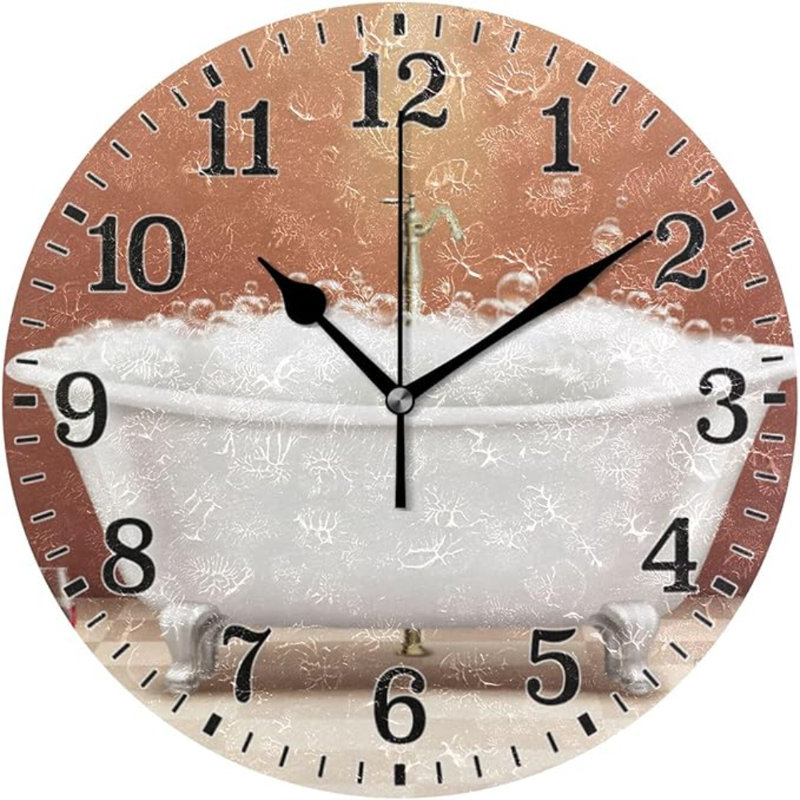 Horloge murale pour salle de bain JUNZAN