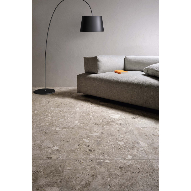 Frammenta 24" x 24" Porcelain Stone Look Wall & Floor Tile, White