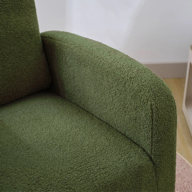 Chaise berçante d'appoint Teddy, Vert