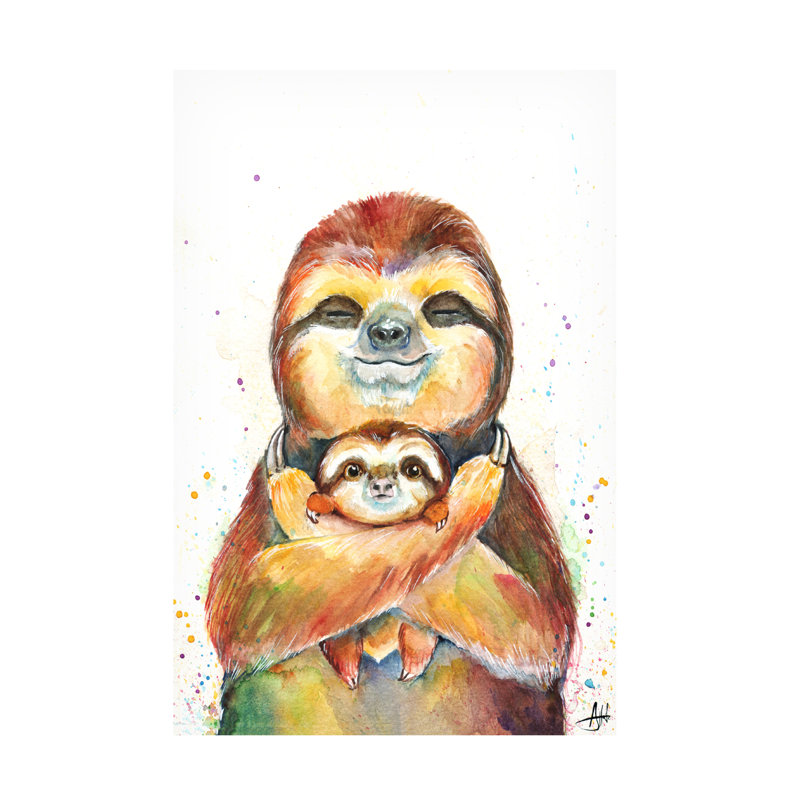 Art sur toile de Marc Allante X. Exotic Xenarthran, H 24 po x l 16 po