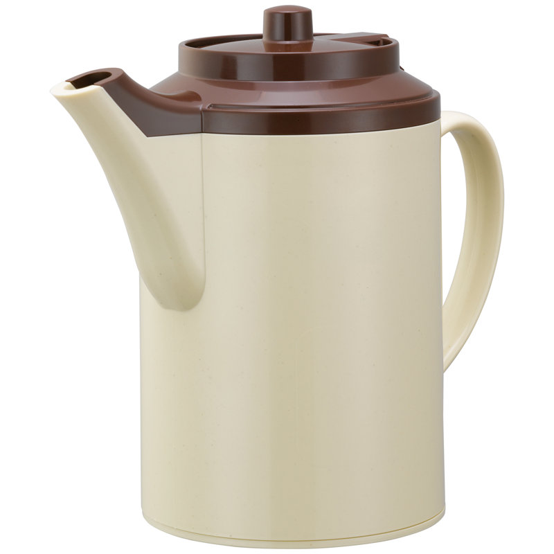 Plastic 16oz Teapot, Stone/Brown
