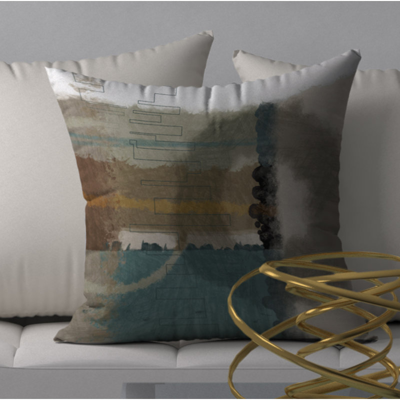  Housse et insert de coussin carré carré garantis, 18 po x 18 po