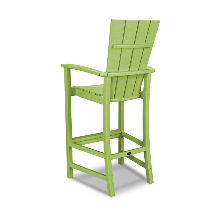 POLYWOOD Quattro Adirondack Bar Chair, Lime