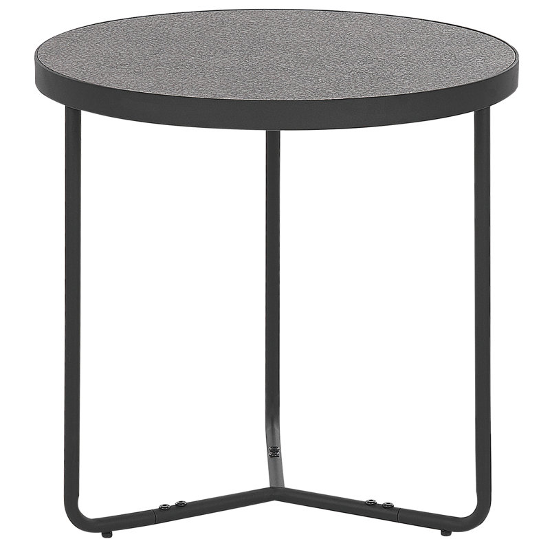 Zayn Cross Legs Coffee Table, 50cm H x 50cm W x 50cm D, Black