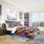Ensemble de housse de couette à coeurs flottantes designart-35228801