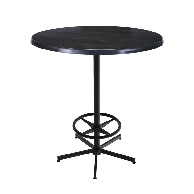 42" Tall, Indoor/Outdoor Table, 36" L x 36" W, Black Steel