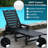 HDPE Chaise Lounge Chair Outdoor, Pool Lounge Chairs With 4-Position Adjustable Backrest, Supports Up To 400 LBS For Patio Poolside Deck Beach Backyard (Black)-749486323
