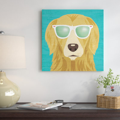 Beach Bums Series: Golden Retriever I - impression sur toile tendue