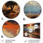 «Moonlit Sunset On Canyon Landscape II - Canyon & Desert», art mural en métal-1717142728