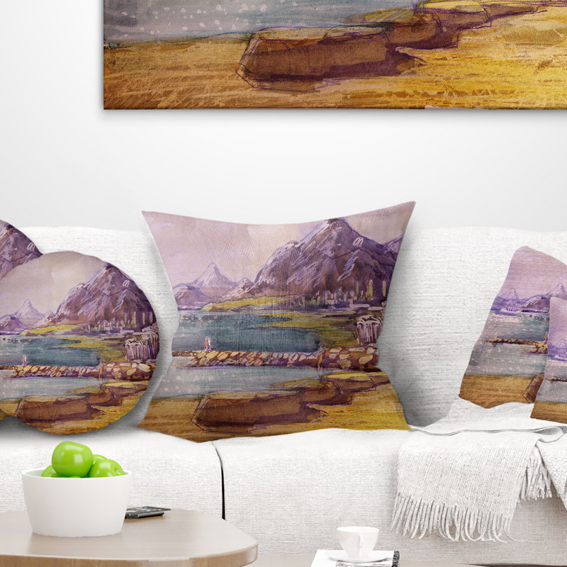 Coussin Schafer Landscape Hills, 16 po x 1 po, Coussin décoratif