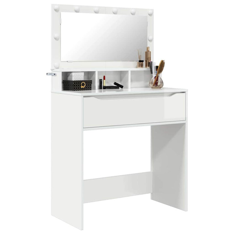 Dressing Table, High Gloss White