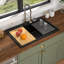Quartz Workstation Kitchen Sink Drop In Single Bowl Kitchen Sink with Accessories-118658701-123687617
