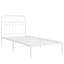 Vidaxl Bed Frame with Metal Headboard-101310380-101310379