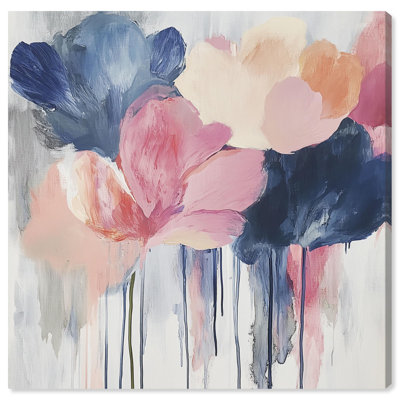 Art Remedy, toile abstraite colorée, larmes de pétales II