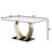Wacker Glass Top Dining Table