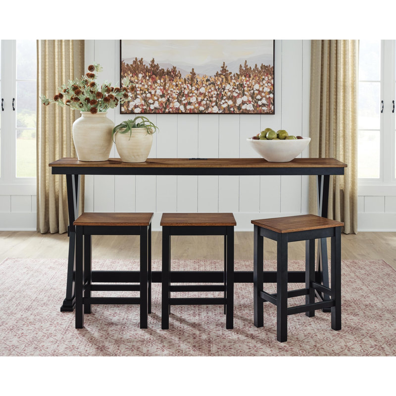 Wildenauer Counter Height Dining Table And 3 Barstools Set
