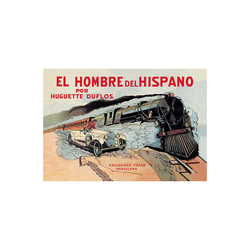Affiche rétro hispano el hombre del, H 28 po x l 42 po x P 1,5 po