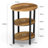 Jakwan Oval End Table with 3-Tier Storage Shelves-528880076