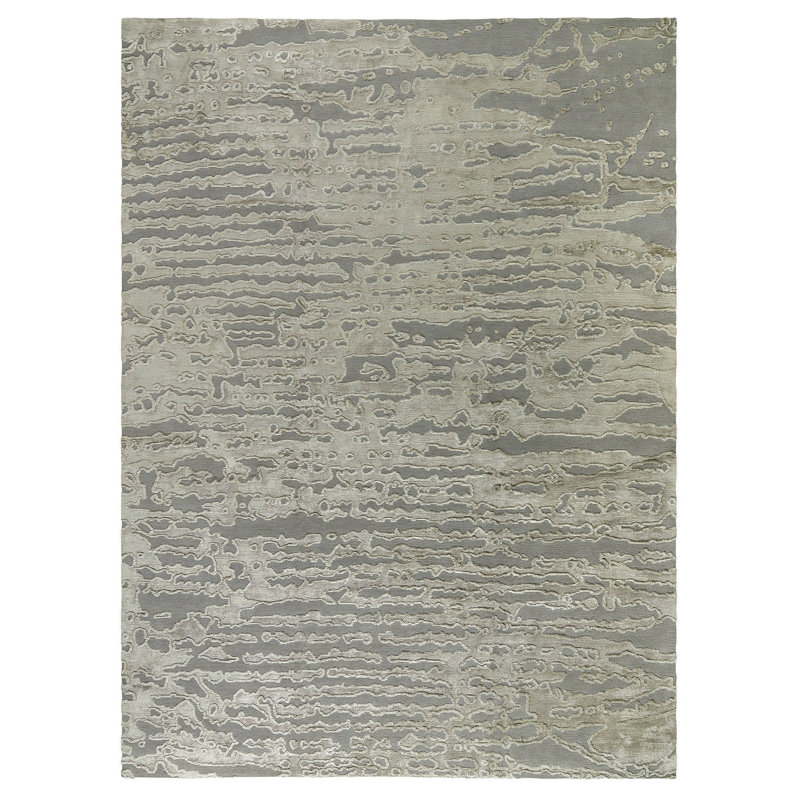 Terrain Striped Area Rug in Taupe, Rectangle 2' x 3'