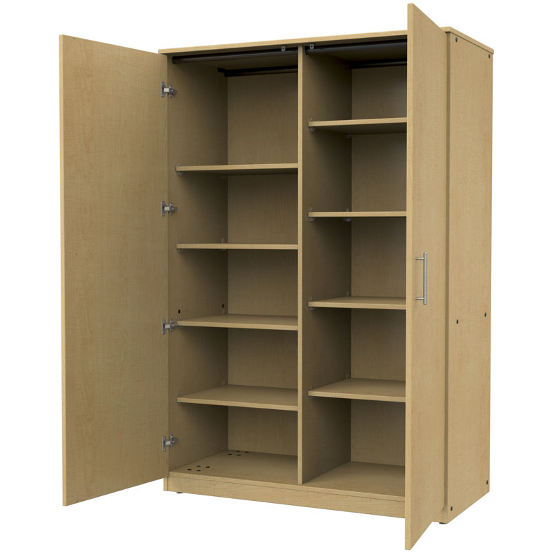 Armoire de rangement à 8 tablettes, Érable Fushion