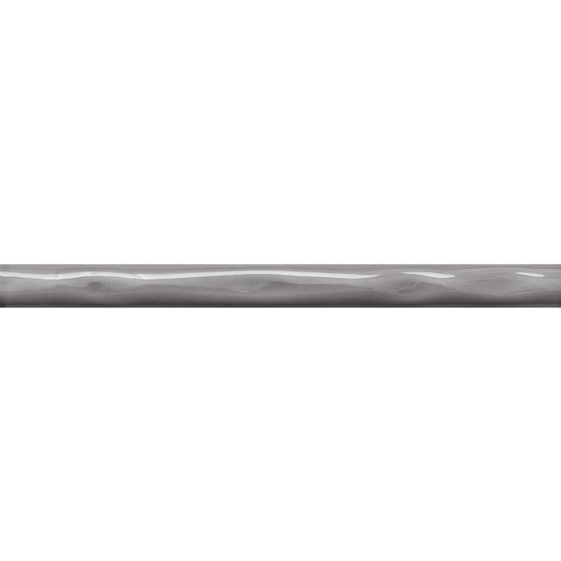 Chelsea 10" X 1" Ceramic Pencil Liner Tile Trim, Acero