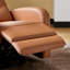 Fauteuil inclinable électrique pivotant en cuir véritable Sia-111633096