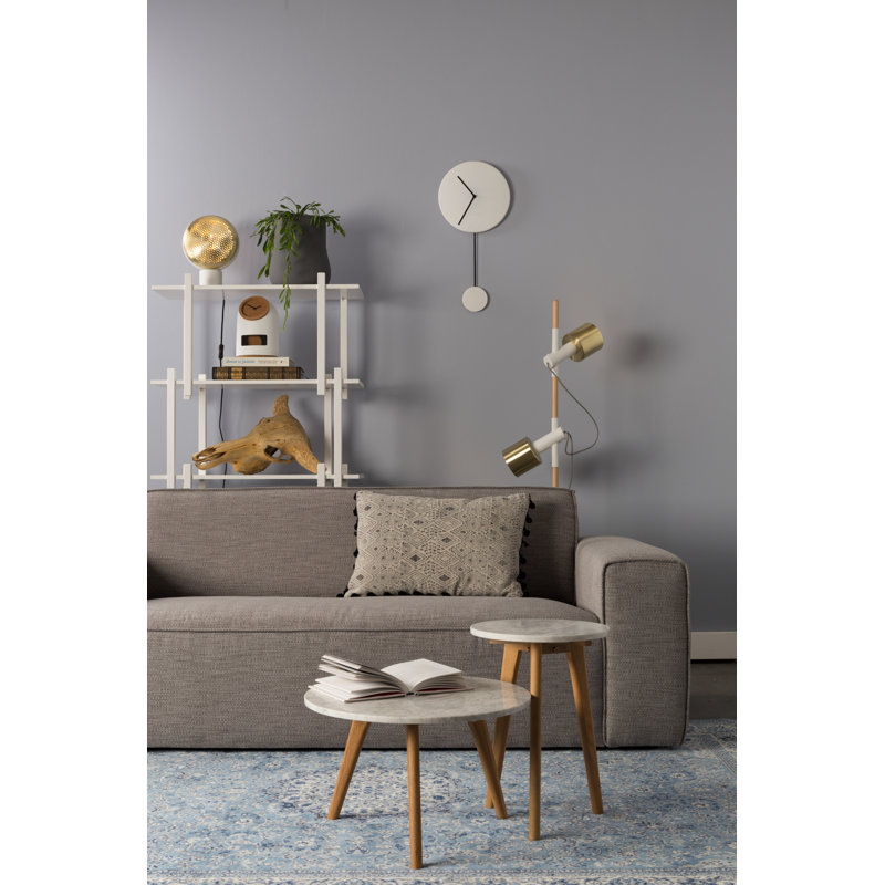 Bor Sofa, Gray Polyester Blend