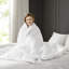 Édredon en duvet synthétique double / grand avec housse 100%, trop rembourré pour plus de confort, surpiqûres 3D, taquet de saut, chaud en hiver, boucles d'angle, protège-oreiller vendu séparément, haut