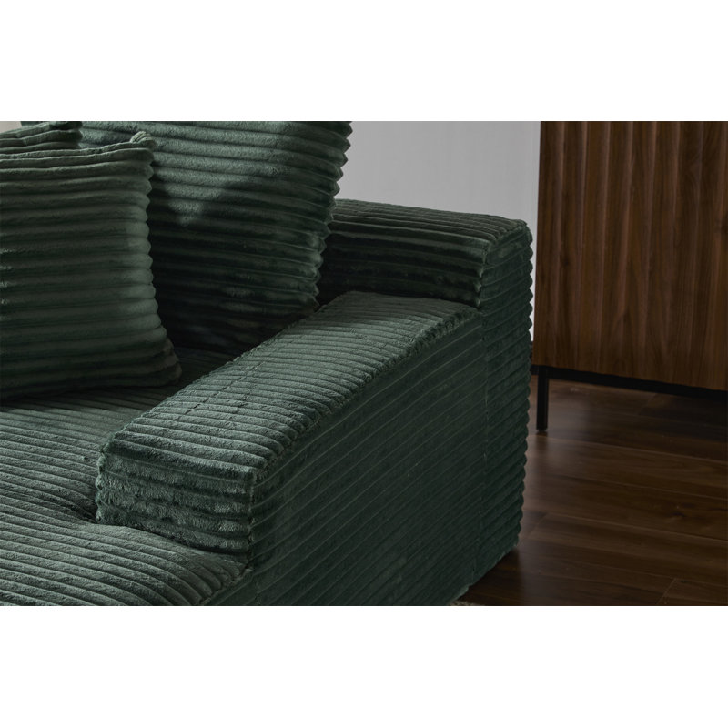Chaise longue surdimensionnée Cozy Cloud, Vert