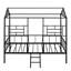 Structure de lit en métal avec support à lattes sans sommier-704915591-704915589