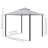 9.6' X 11.6' Patio Gazebo, Outdoor Canopy Shelter With 2-Tier Roof And Netting, Steel Frame For Garden, Lawn, Backyard, And Deck, Taupe-122524086