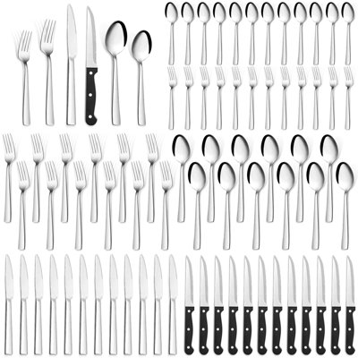 Brayden Studio Calanda 72 Piece Stainless Steel Cutlery Set , Service for 12