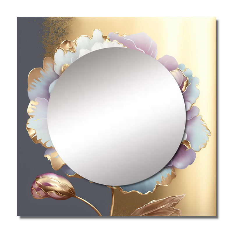 Deesha - Miroir mural décoratif floral et botanique pour chambre à coucher, 23 po x 23 po