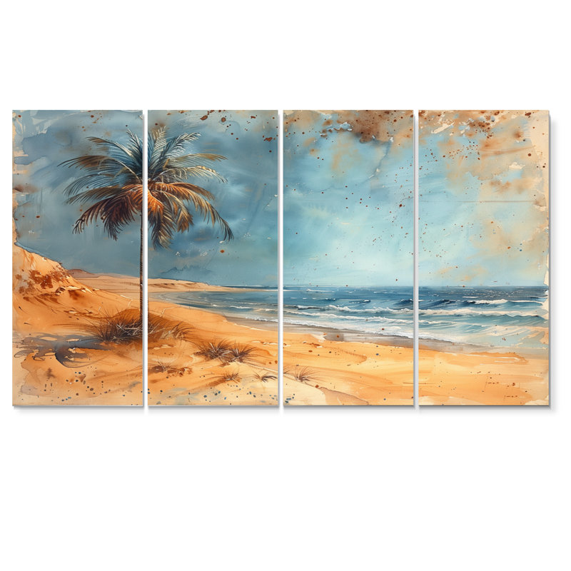 Salyer - ensemble de reproduction d'art mural palmiers et palmiers, H 32 po x l 64 po