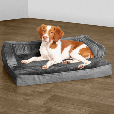 Plush & Velvet Comfy Couch Sofa-Style Pet Bed