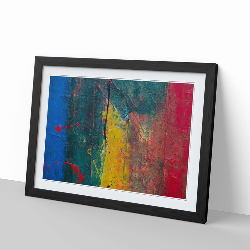Abstract Vol.190 by S.Johnson - Framed Print, 33cm H x 45cm W x 2cm D, Black Framed