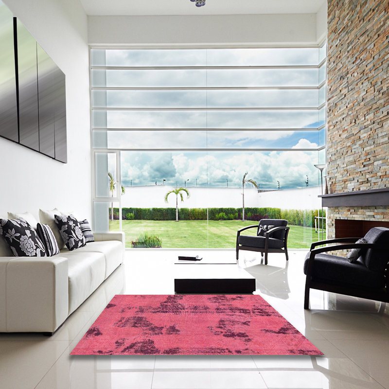 Tapis abstrait moderne 1365, Carré 3 pi