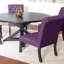 5-piece Dining Set, Cross-Buck Dining Table with 4 Stylish Chairs-351185222