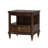 Liliana Solid Wood Storage Side Table With Led Light And Pull-Out Tray