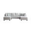 Canapé modulaire rembourré avec deux chaises longues-1752636889