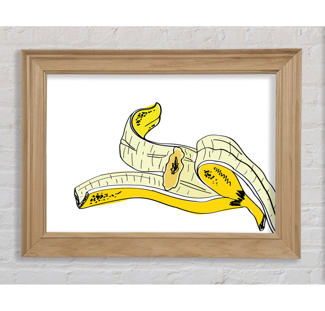 Bananenschale - Einzelner Bilderrahmen Kunstdrucke