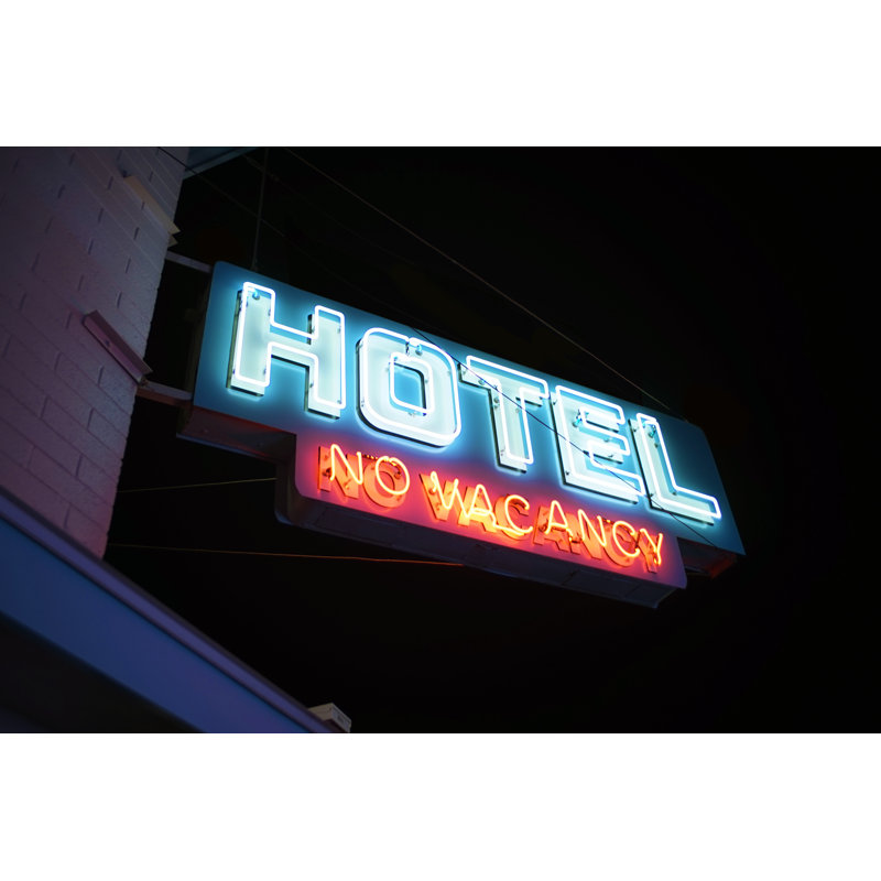 Pont No Vacancy Hotel by Zachary Byer - Wrapped Canvas Print, 20cm H x 30cm W x 3.8cm D