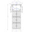 Grande armoire de rangement noire à 4 tablettes pour 4 pièces fonctionnelles - salon, chambre à coucher, salle de bain, cuisine 72 pouces avec 4 tablettes optimise l'efficacité dans la maison-695061981