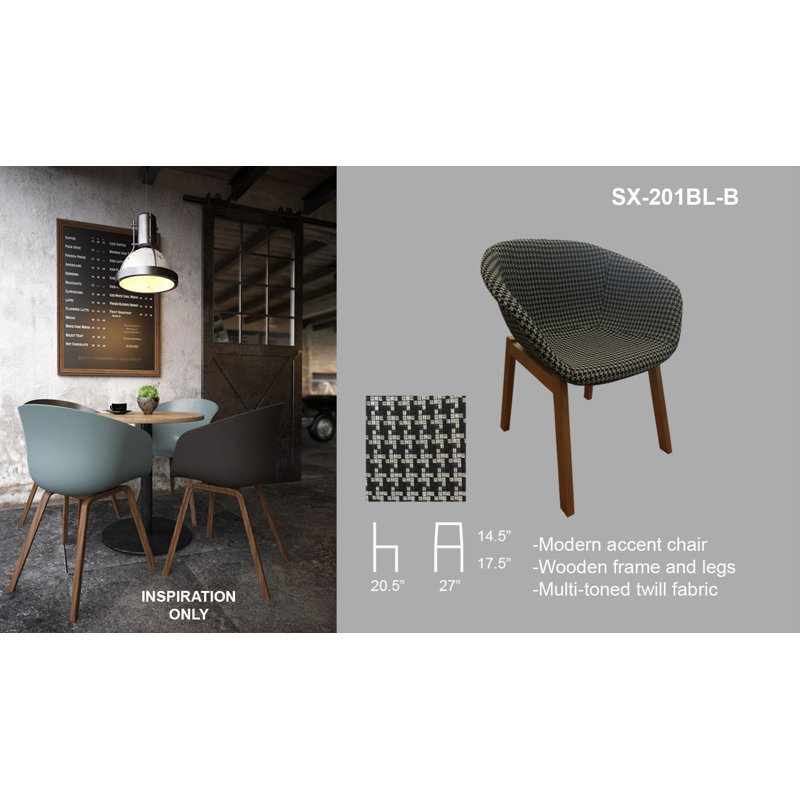 Chaise avec accoudoirs rembourrée Gilly, Noir / Gris
