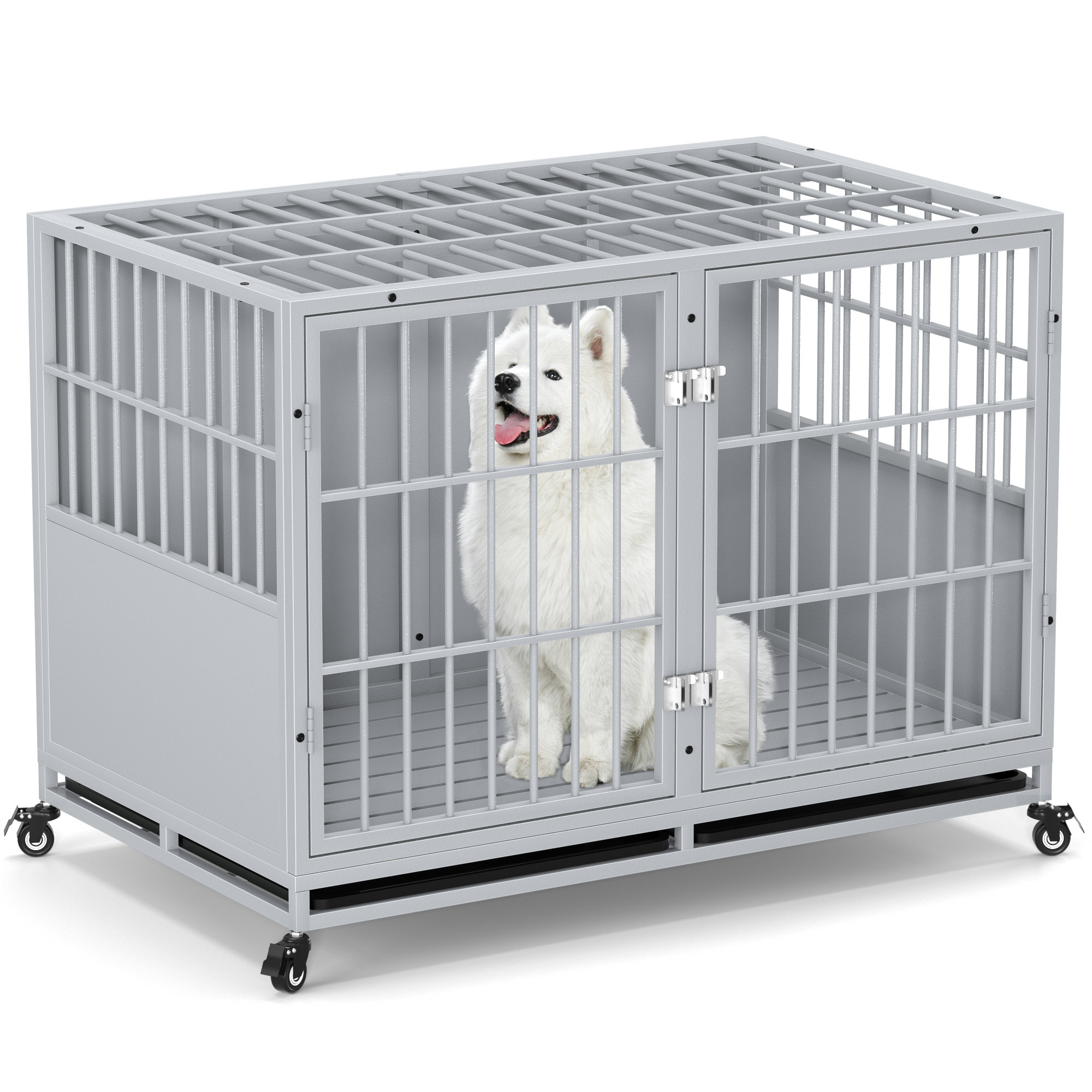 Tucker Murphy Pet™ Extra Large Portable Folding Dog Soft Crate W/ 4  Lockable Wheels Cat Carrier & Reviews