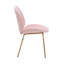 Chaise d'appoint rembourrée en velours Gleno-1481443290