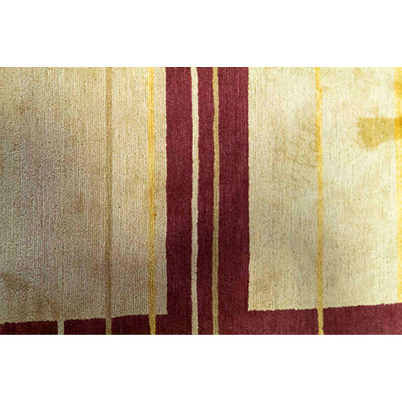Hand-Knotted High-Quality Red and Gold Area Rug