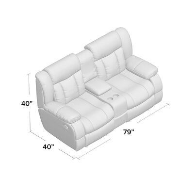 Lark Manor Ecklund 79'' Upholstered Reclining Loveseat & Reviews | Wayfair