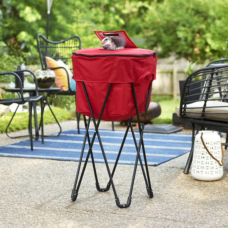 Standing Ice Cooler, Red
